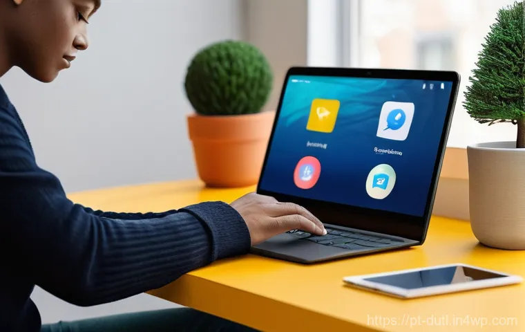 집중력 향상을 위한 앱 추천 - **Prompt:** A diverse individual (adult, gender-neutral) is deeply engrossed in work at a minimalist...